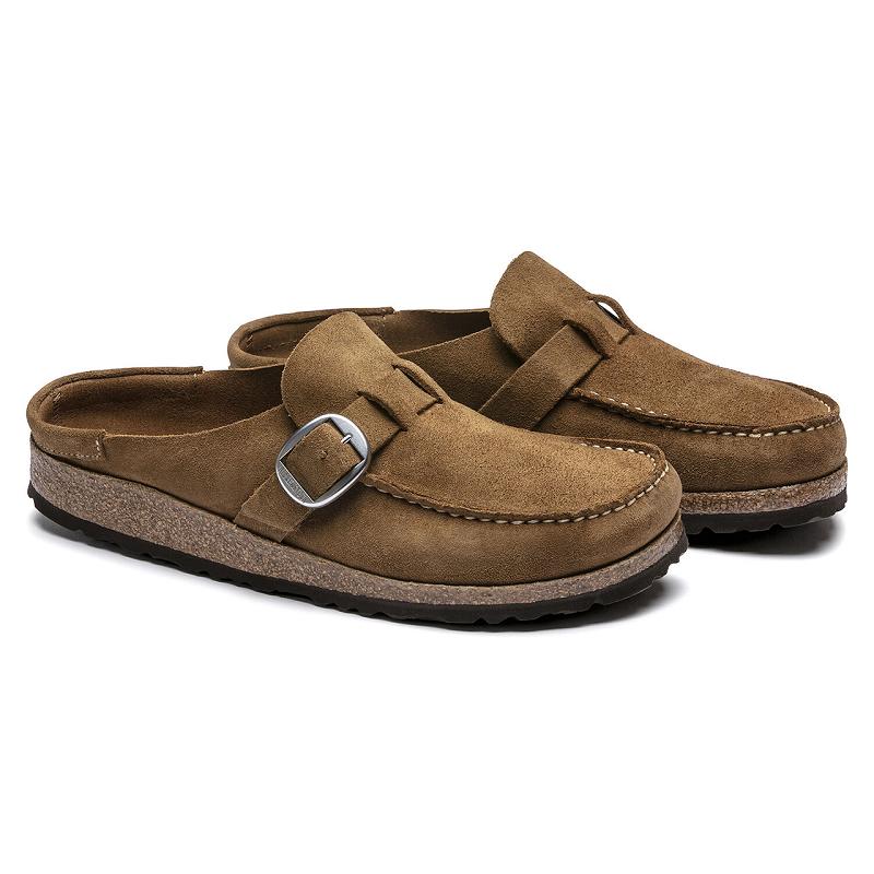 Clogsy Birkenstock Buckley Semisove Kozene Damske Hnede | SK 265ILH